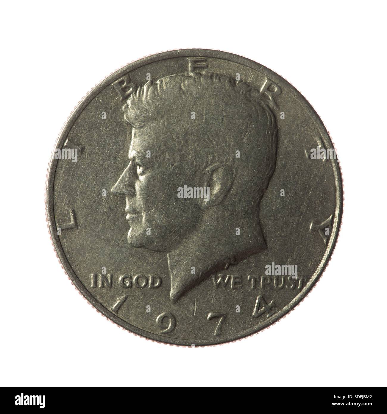 United States Kennedy Half Dollar - 1978 - Reverse - mit John F Kennedy und dem Zeichen von Gilroy Roberts, Graveur, über „WE“ Stockfoto