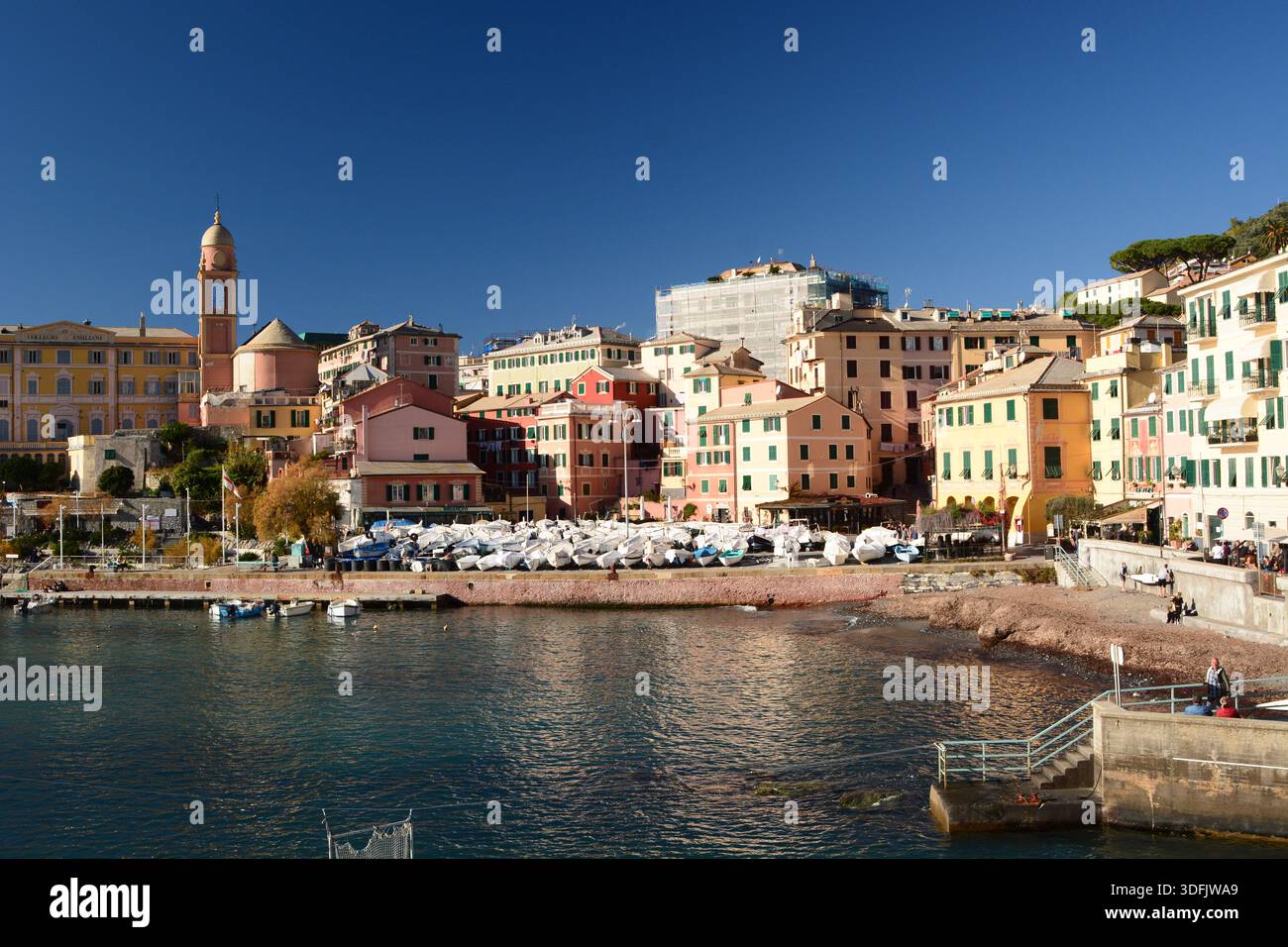 Das Porticciolo von Nervi. Genua. Ligurien. Italien Stockfoto
