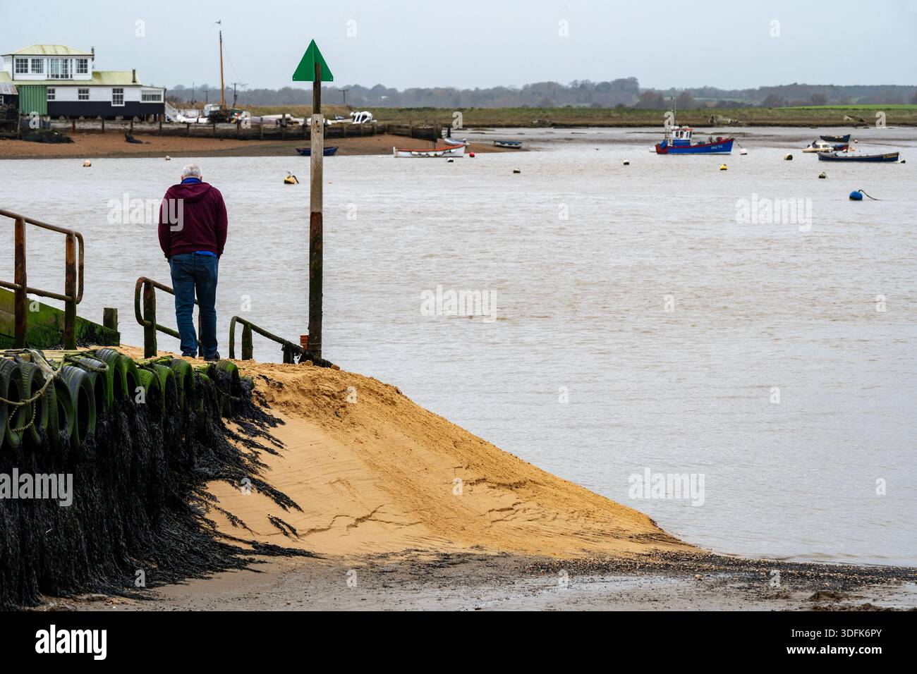 Bawdsey Fähre Suffolk UK Stockfoto