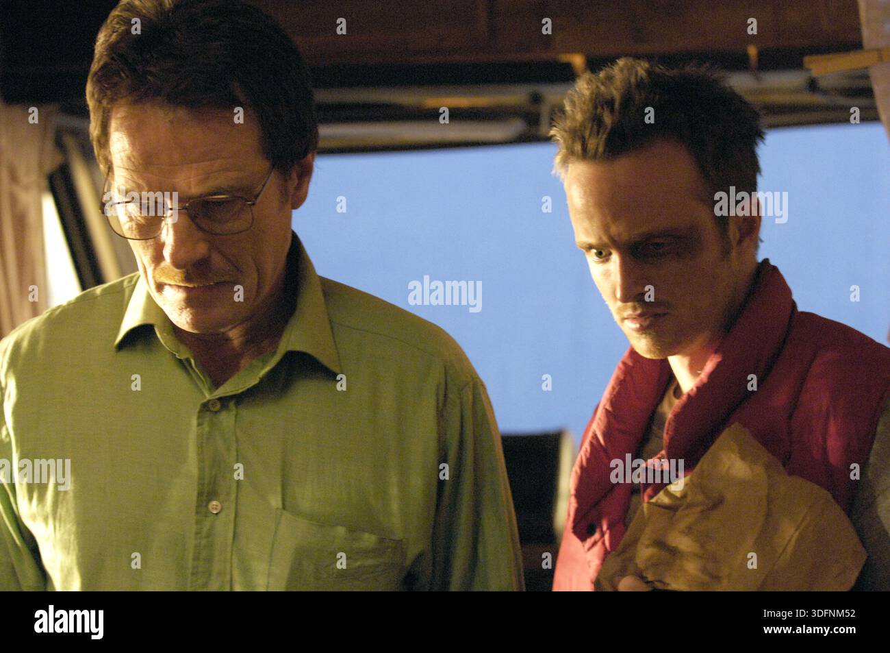 Breaking Bad Aaron Paul & Bryan Cranston Stockfoto