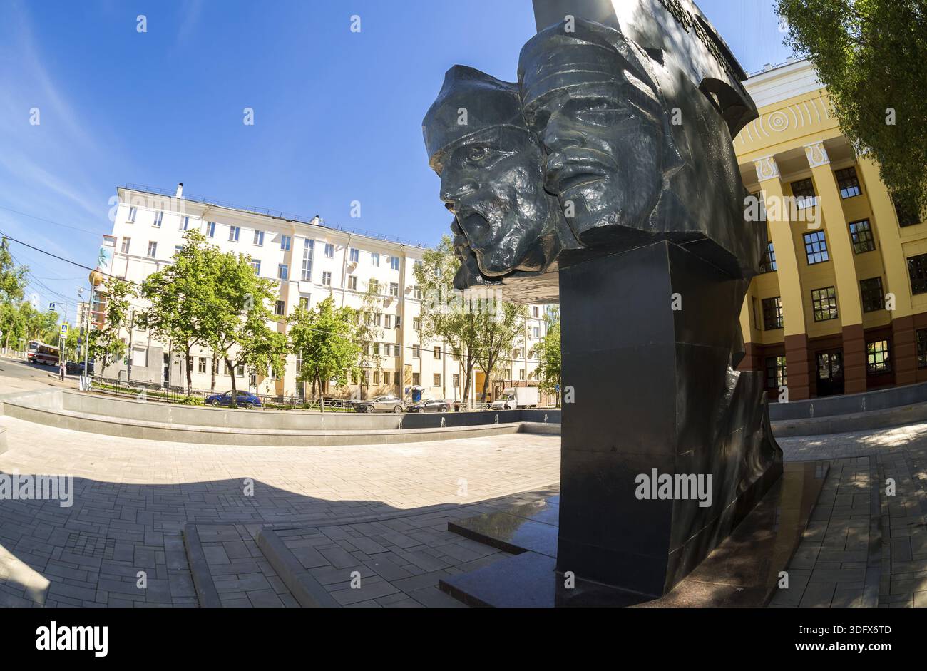 Samara, Russland - 27. Mai 2018: Denkmal für die Kämpfer für die Revolution (Helden des Bürgerkrieges) in der Stadt. Stockfoto
