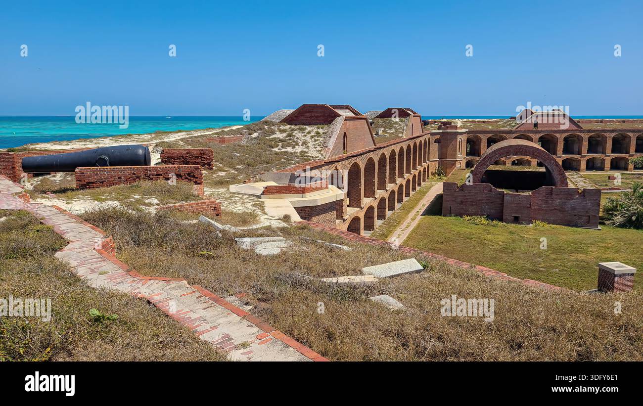 Fort Jefferson, Dry Tortugas, Florida Stockfoto