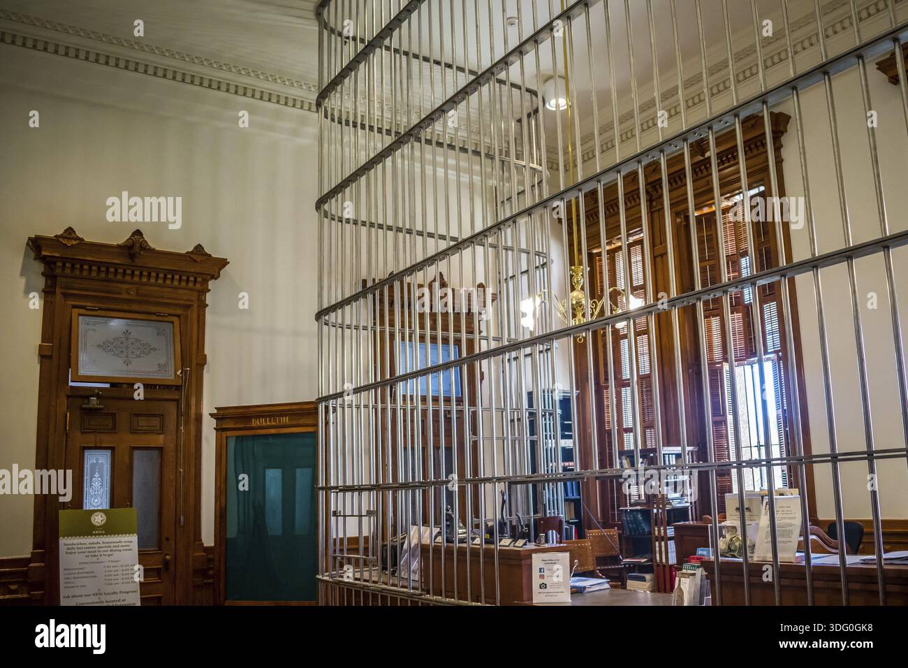 Austin, TX, USA - 9. März 2019: Die Staatskasse des Texas State Capitol Stockfoto
