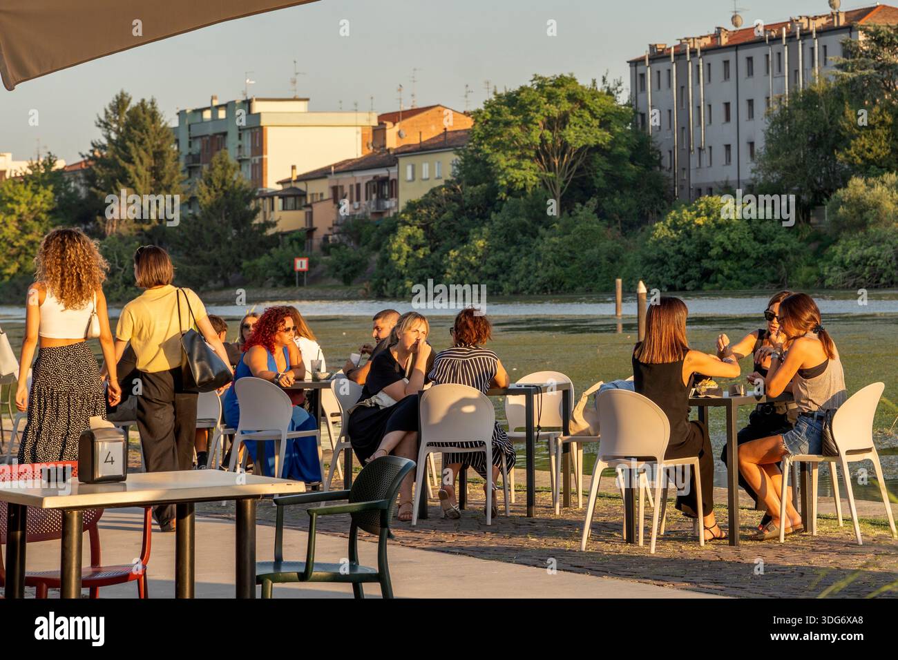 Dock, Ferrara, Emilia-Romagna, Italien Stockfoto