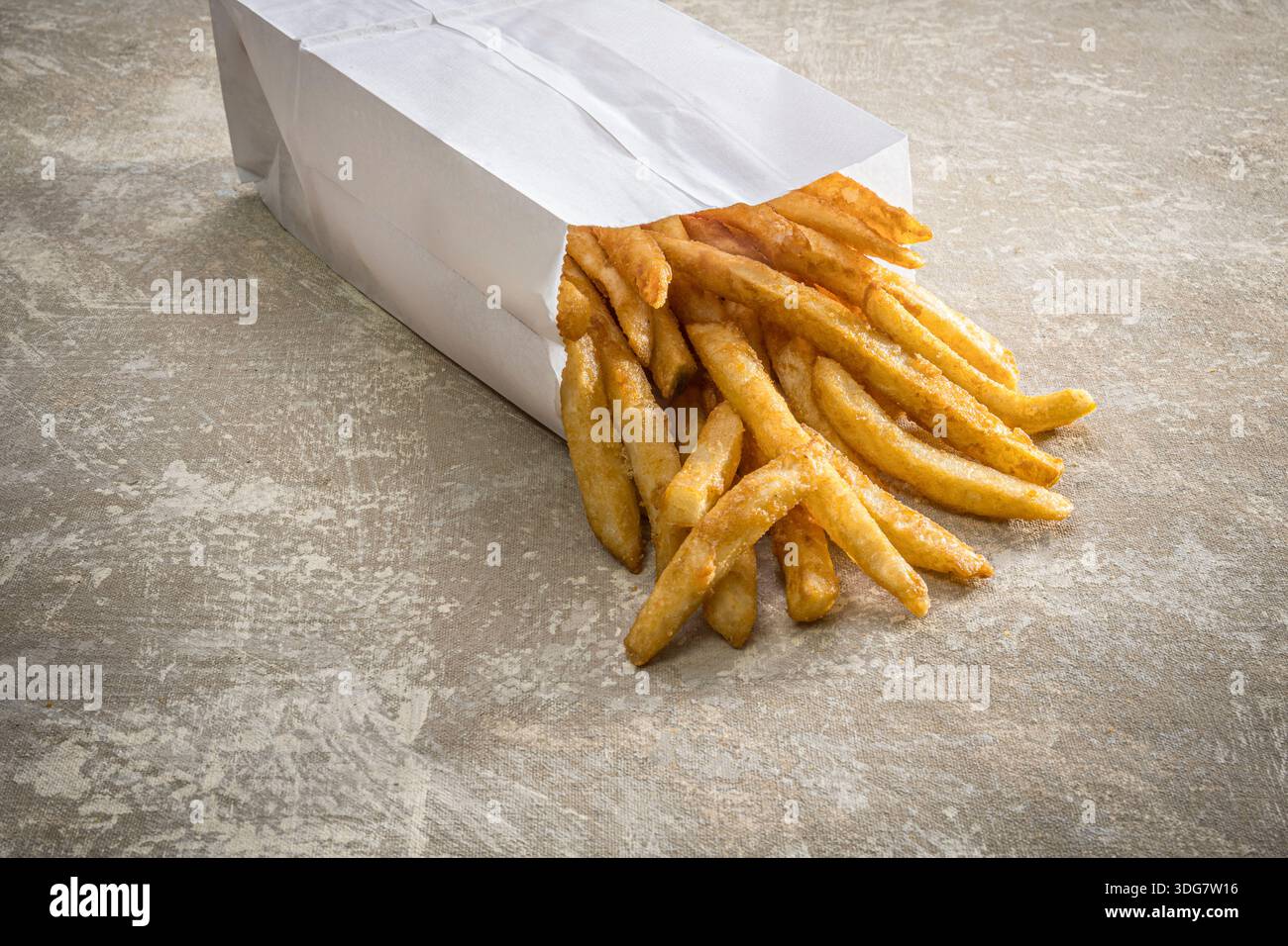 Tüte Pommes Frites, USA Stockfoto