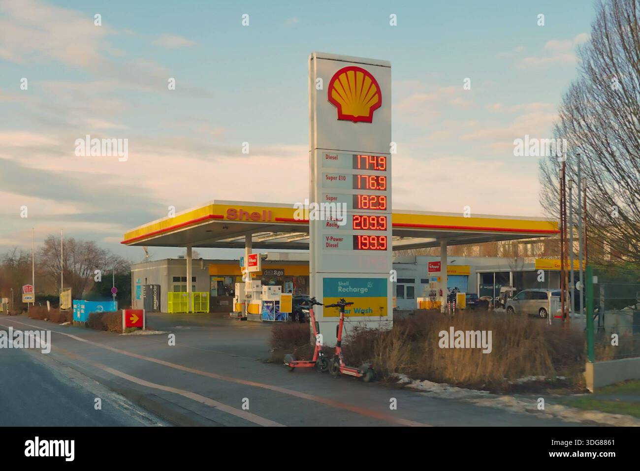Shell Tankstelle in Hannover Mittelfelde am 15.01.2026 *** Shell Tankstelle in Hannover Mittelfelde am 15 01 2026 Stockfoto