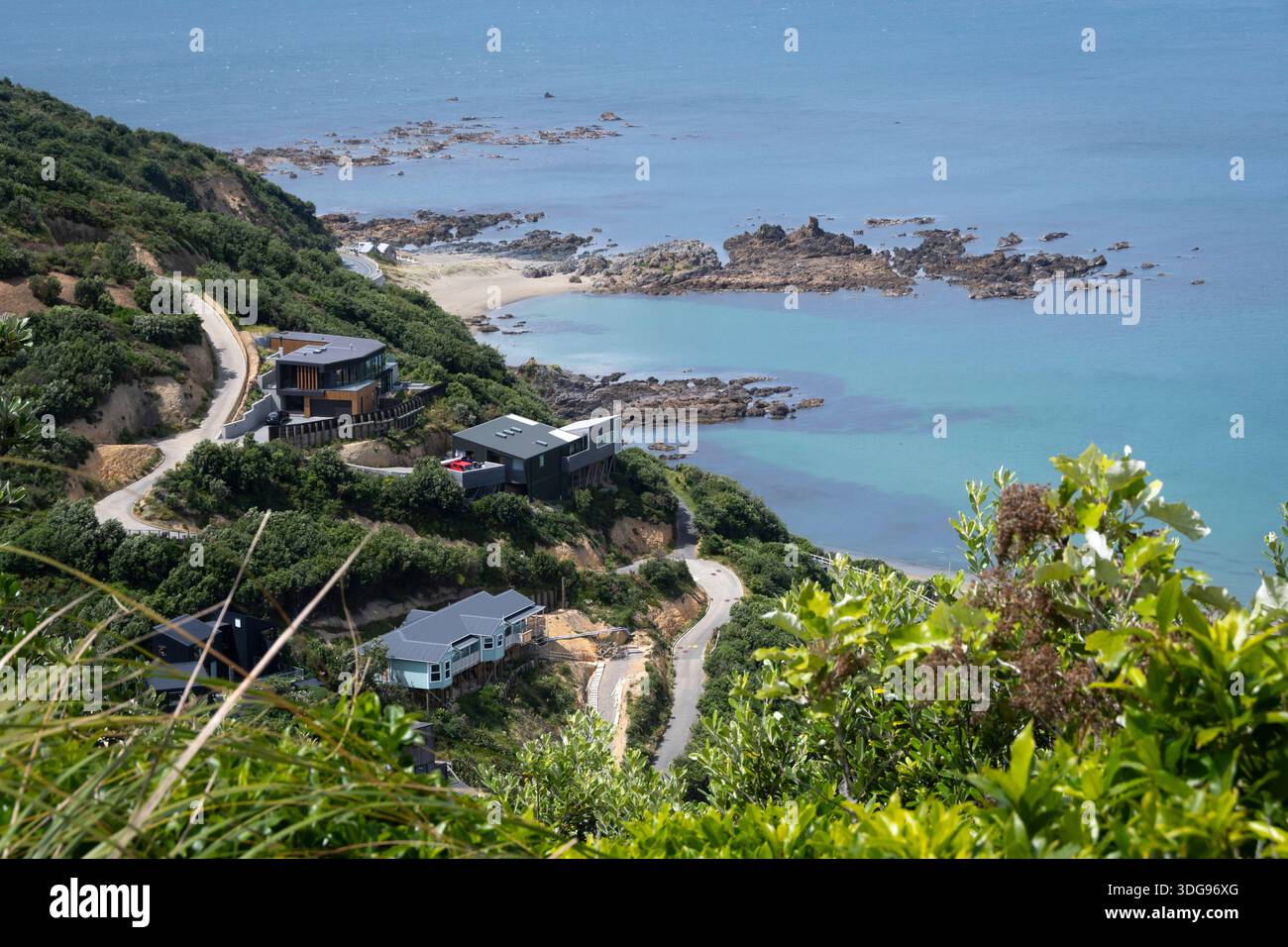Houghton Bay, Wellington, Nordinsel, Neuseeland Stockfoto