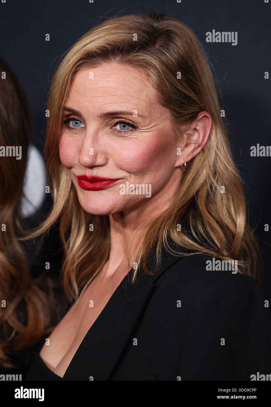 SANTA MONICA, LOS ANGELES, KALIFORNIEN, USA - JANUAR 09: Die US-amerikanische Schauspielerin und Ex-Model Cameron Diaz kommt 2026 bei den 2. Jährlichen WWD (Women's Wear Daily) Style Awards, Golden Globes, die von Amazon Beauty, Donna Karan New York, Glamsquad, IHG Hotels and Resorts und Moet and Chandon am 9. Januar 2026 im Regent Santa Monica Beach in Los Angeles, Kalifornien, Kalifornien, Kalifornien, USA, verliehen werden. (Foto: Xavier Collin/Image Press Agency) Stockfoto