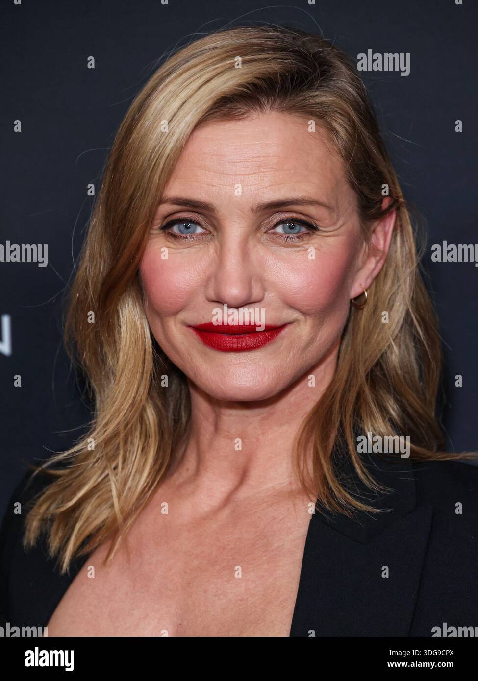 SANTA MONICA, LOS ANGELES, KALIFORNIEN, USA - JANUAR 09: Die US-amerikanische Schauspielerin und Ex-Model Cameron Diaz kommt 2026 bei den 2. Jährlichen WWD (Women's Wear Daily) Style Awards, Golden Globes, die von Amazon Beauty, Donna Karan New York, Glamsquad, IHG Hotels and Resorts und Moet and Chandon am 9. Januar 2026 im Regent Santa Monica Beach in Los Angeles, Kalifornien, Kalifornien, Kalifornien, USA, verliehen werden. (Foto: Xavier Collin/Image Press Agency) Stockfoto