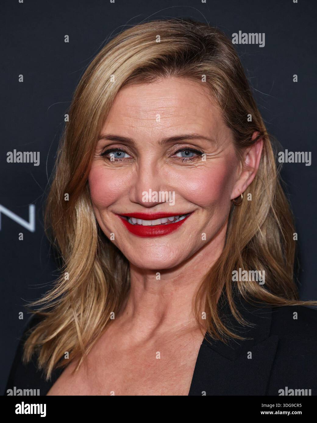 SANTA MONICA, LOS ANGELES, KALIFORNIEN, USA - JANUAR 09: Die US-amerikanische Schauspielerin und Ex-Model Cameron Diaz kommt 2026 bei den 2. Jährlichen WWD (Women's Wear Daily) Style Awards, Golden Globes, die von Amazon Beauty, Donna Karan New York, Glamsquad, IHG Hotels and Resorts und Moet and Chandon am 9. Januar 2026 im Regent Santa Monica Beach in Los Angeles, Kalifornien, Kalifornien, Kalifornien, USA, verliehen werden. (Foto: Xavier Collin/Image Press Agency) Stockfoto