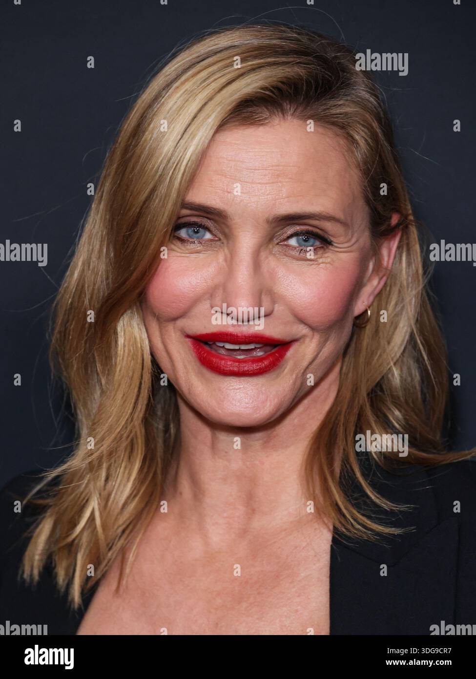 SANTA MONICA, LOS ANGELES, KALIFORNIEN, USA - JANUAR 09: Die US-amerikanische Schauspielerin und Ex-Model Cameron Diaz kommt 2026 bei den 2. Jährlichen WWD (Women's Wear Daily) Style Awards, Golden Globes, die von Amazon Beauty, Donna Karan New York, Glamsquad, IHG Hotels and Resorts und Moet and Chandon am 9. Januar 2026 im Regent Santa Monica Beach in Los Angeles, Kalifornien, Kalifornien, Kalifornien, USA, verliehen werden. (Foto: Xavier Collin/Image Press Agency) Stockfoto
