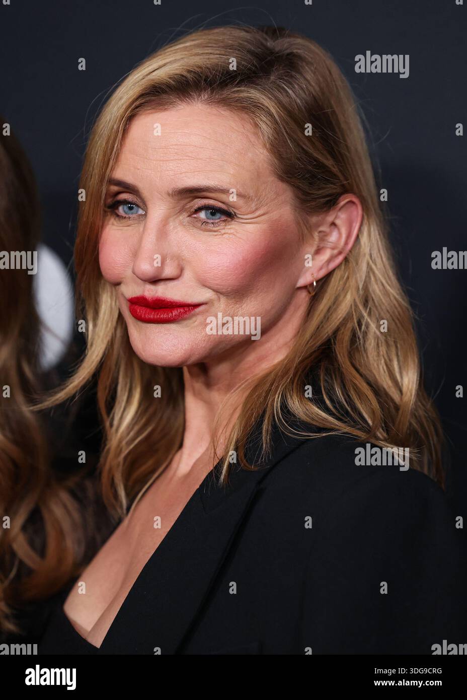 SANTA MONICA, LOS ANGELES, KALIFORNIEN, USA - JANUAR 09: Die US-amerikanische Schauspielerin und Ex-Model Cameron Diaz kommt 2026 bei den 2. Jährlichen WWD (Women's Wear Daily) Style Awards, Golden Globes, die von Amazon Beauty, Donna Karan New York, Glamsquad, IHG Hotels and Resorts und Moet and Chandon am 9. Januar 2026 im Regent Santa Monica Beach in Los Angeles, Kalifornien, Kalifornien, Kalifornien, USA, verliehen werden. (Foto: Xavier Collin/Image Press Agency) Stockfoto