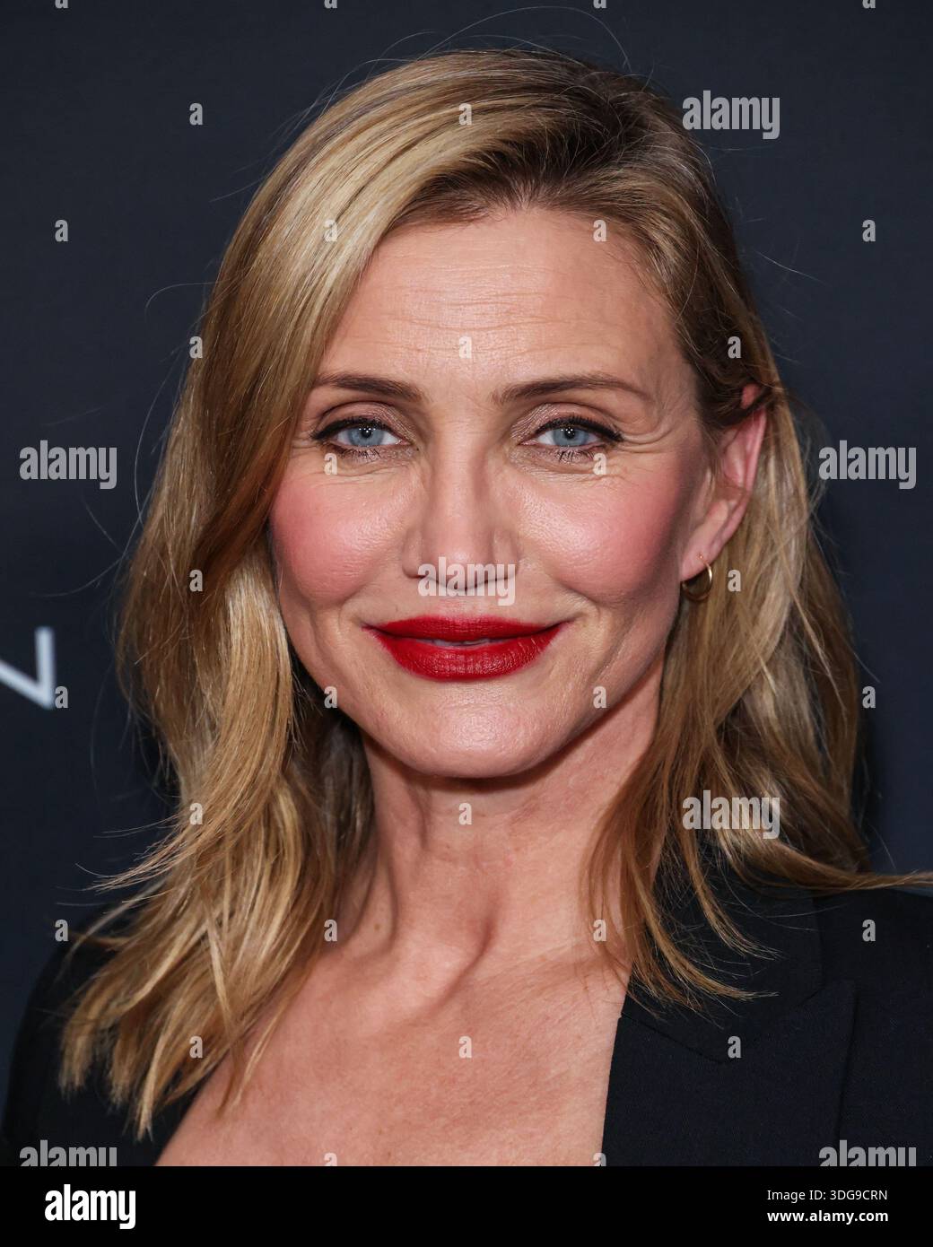 SANTA MONICA, LOS ANGELES, KALIFORNIEN, USA - JANUAR 09: Die US-amerikanische Schauspielerin und Ex-Model Cameron Diaz kommt 2026 bei den 2. Jährlichen WWD (Women's Wear Daily) Style Awards, Golden Globes, die von Amazon Beauty, Donna Karan New York, Glamsquad, IHG Hotels and Resorts und Moet and Chandon am 9. Januar 2026 im Regent Santa Monica Beach in Los Angeles, Kalifornien, Kalifornien, Kalifornien, USA, verliehen werden. (Foto: Xavier Collin/Image Press Agency) Stockfoto