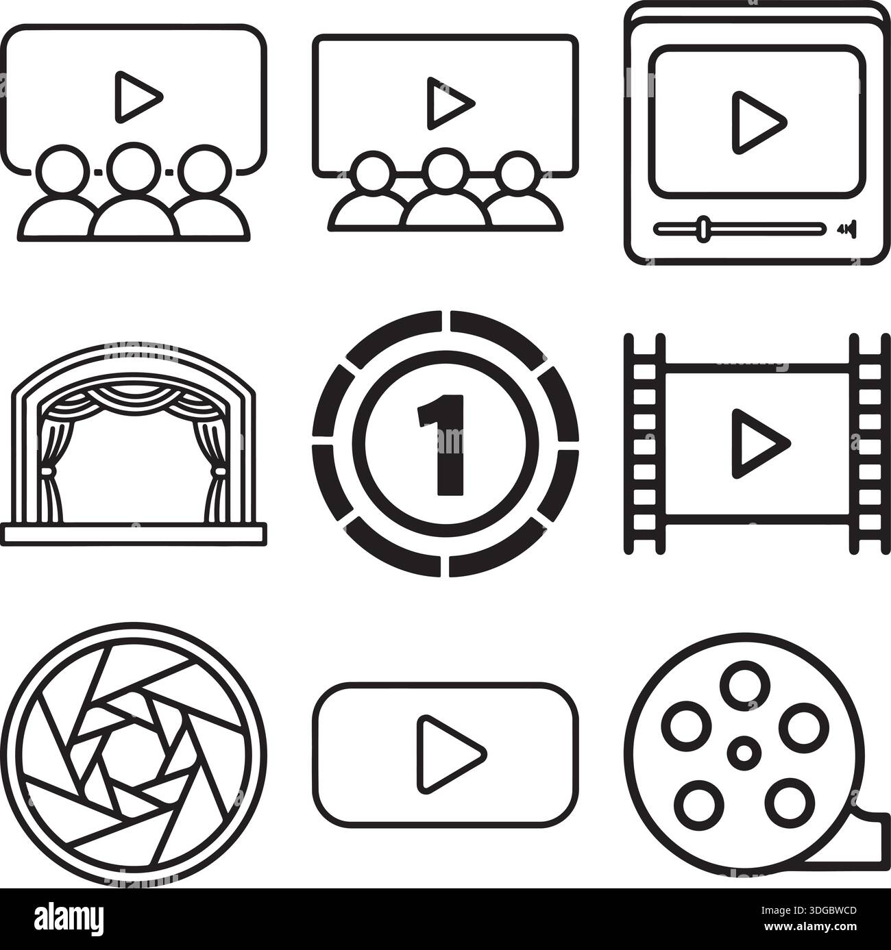 Eine digitale Schnittstelle zeigt Optionen zur Verwaltung von Bestandsbildern an, einschließlich Upload, Lizenzierung und Übermittlungsstatus Stock Vektor