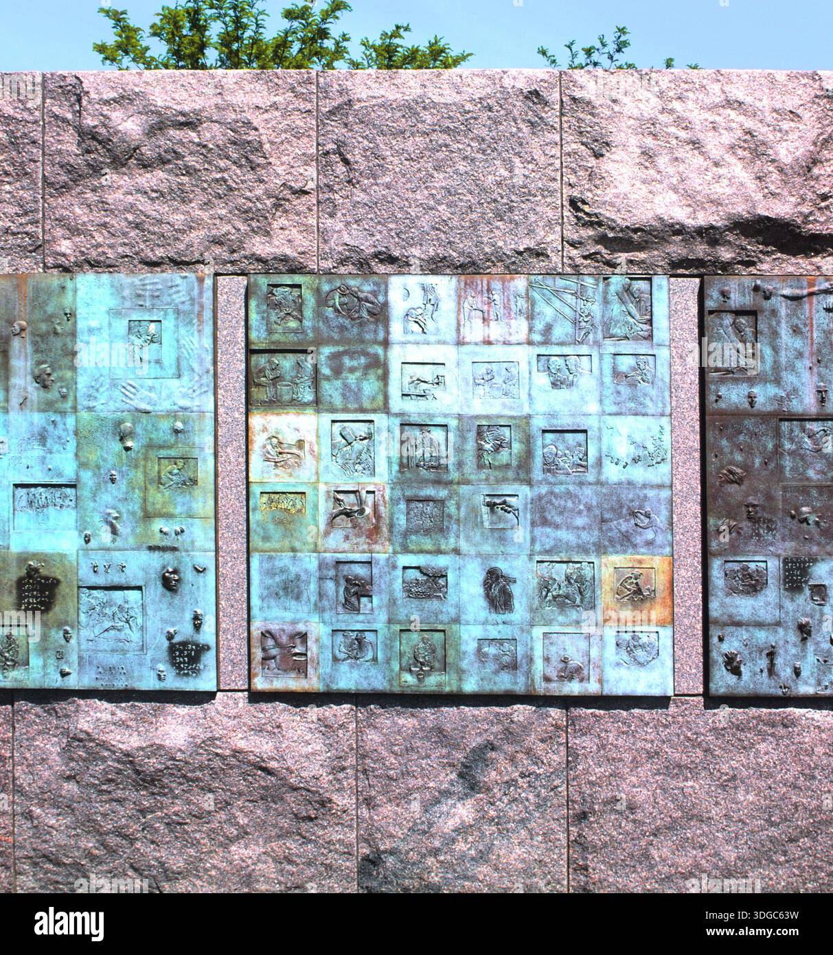 Franklin Delano Roosevelt Memorial in Washington DC USA Stockfoto