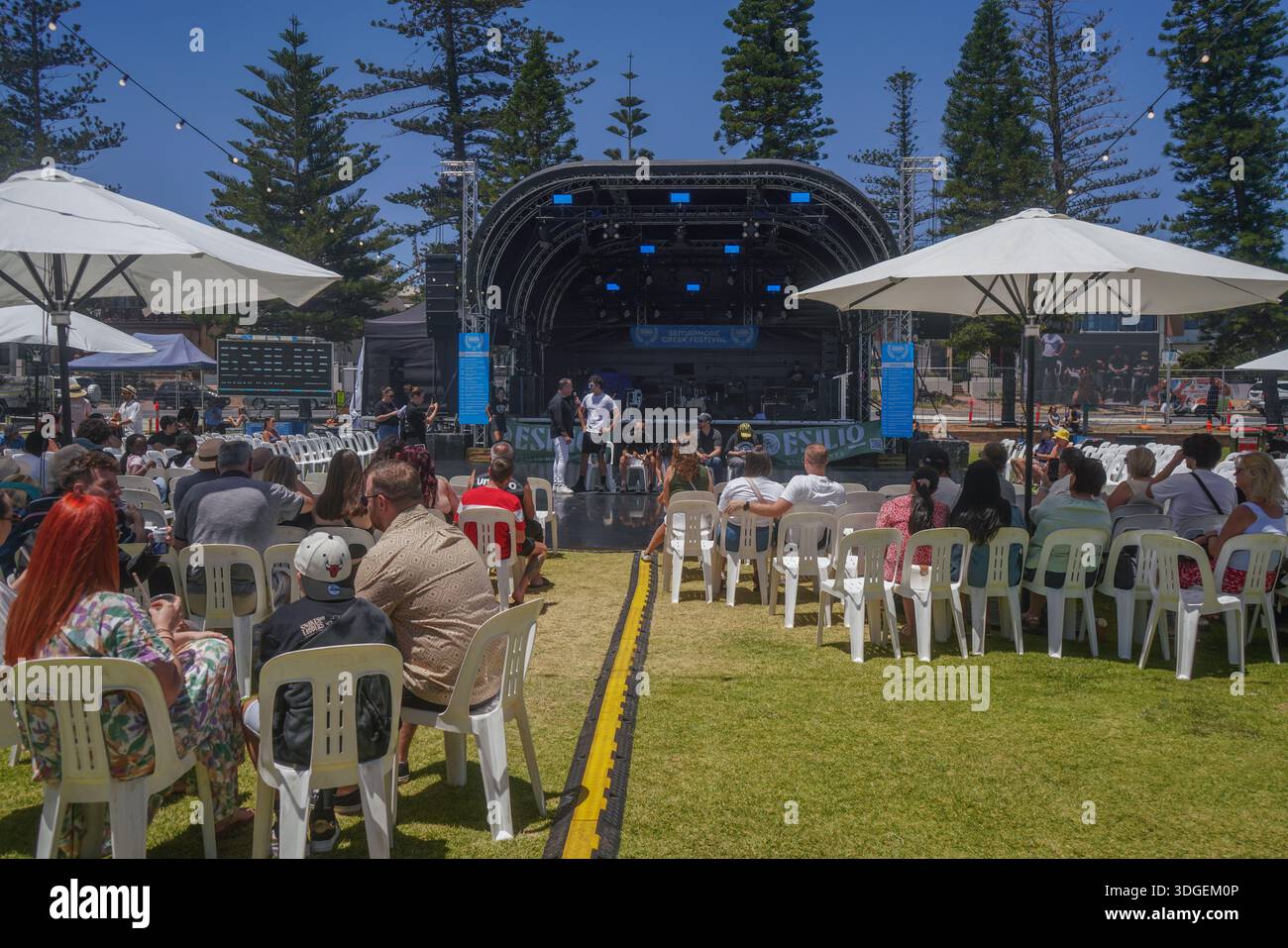 Adelaide Australien 17 Januar 2026 . Das griechische Semaphore Festival mit Unterhaltung, Musik, Tanz und Essen in einer familienfreundlichen Atmosphäre. Credit Headpix/Alamy Live News Stockfoto
