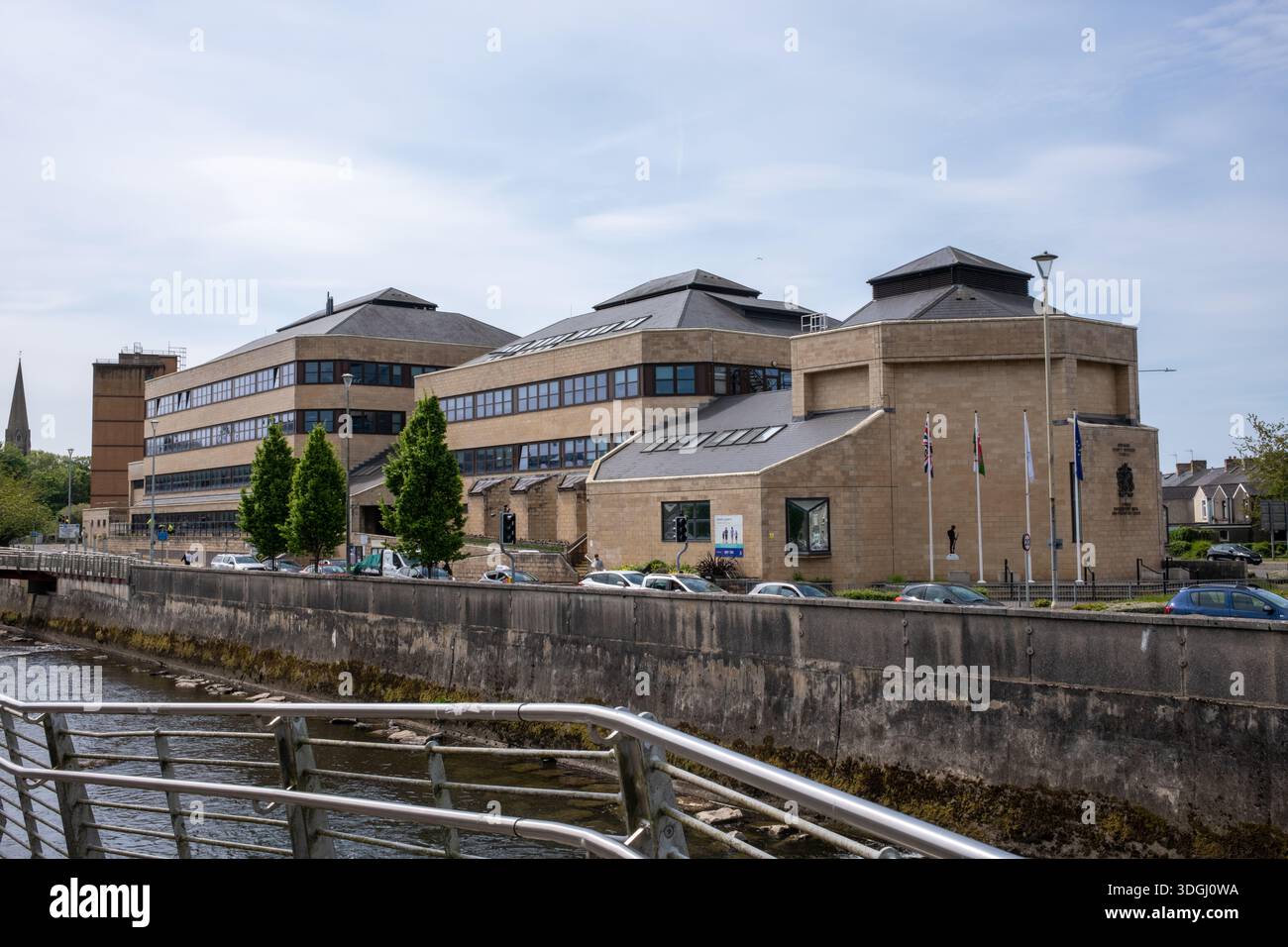 County Council Offices Bridgend Mid Glamorgan South Wales Vereinigtes Königreich Stockfoto