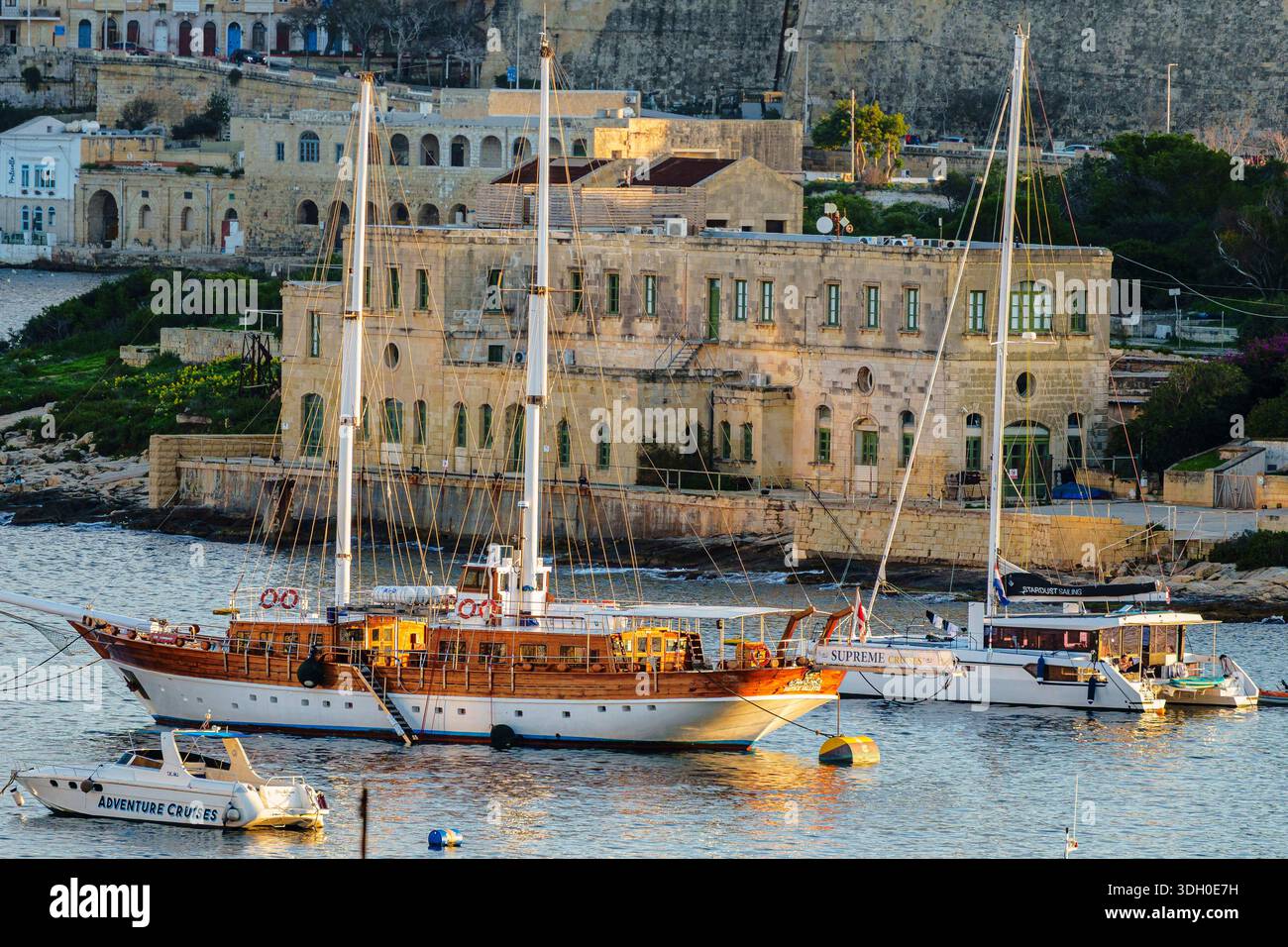 Valletta Nachbarschaft von Sliema, Valletta (Il-Belt Valletta), Republik Malta, Europa Stockfoto