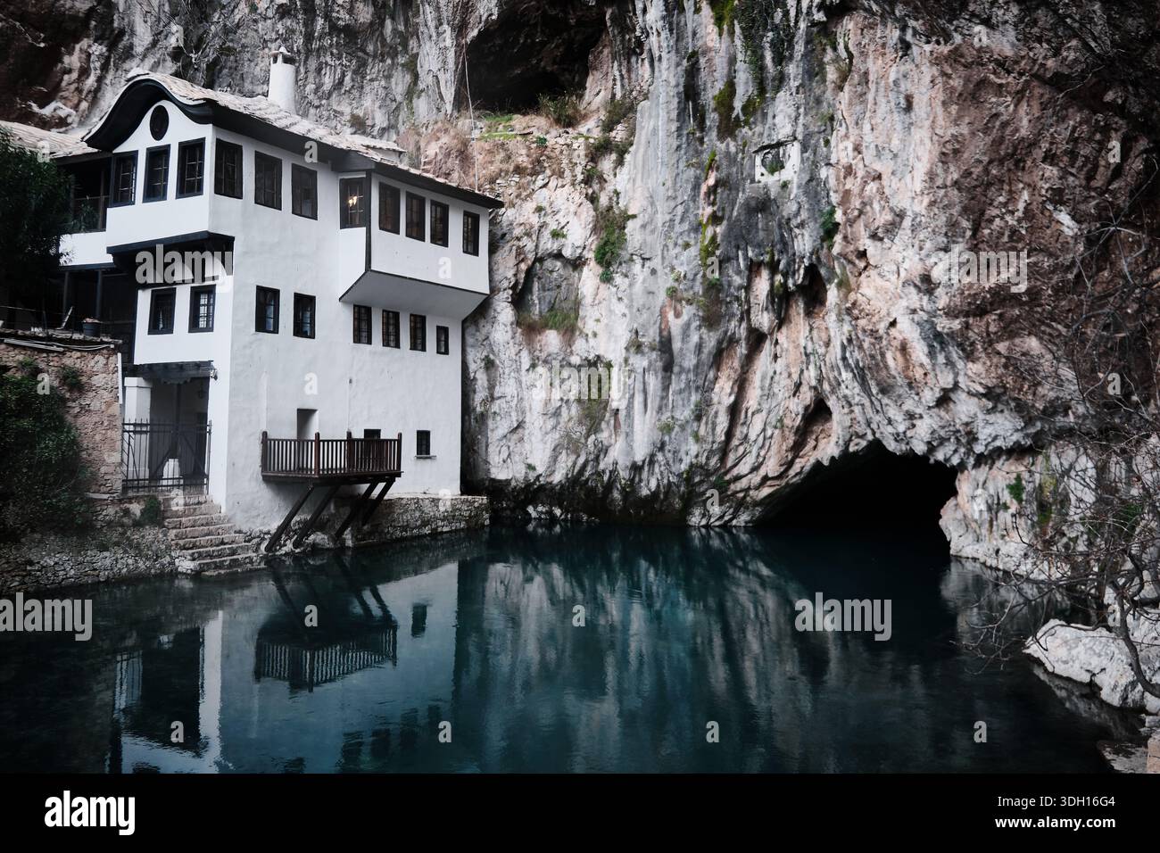 Buna und Blagaj Tekija Stockfoto