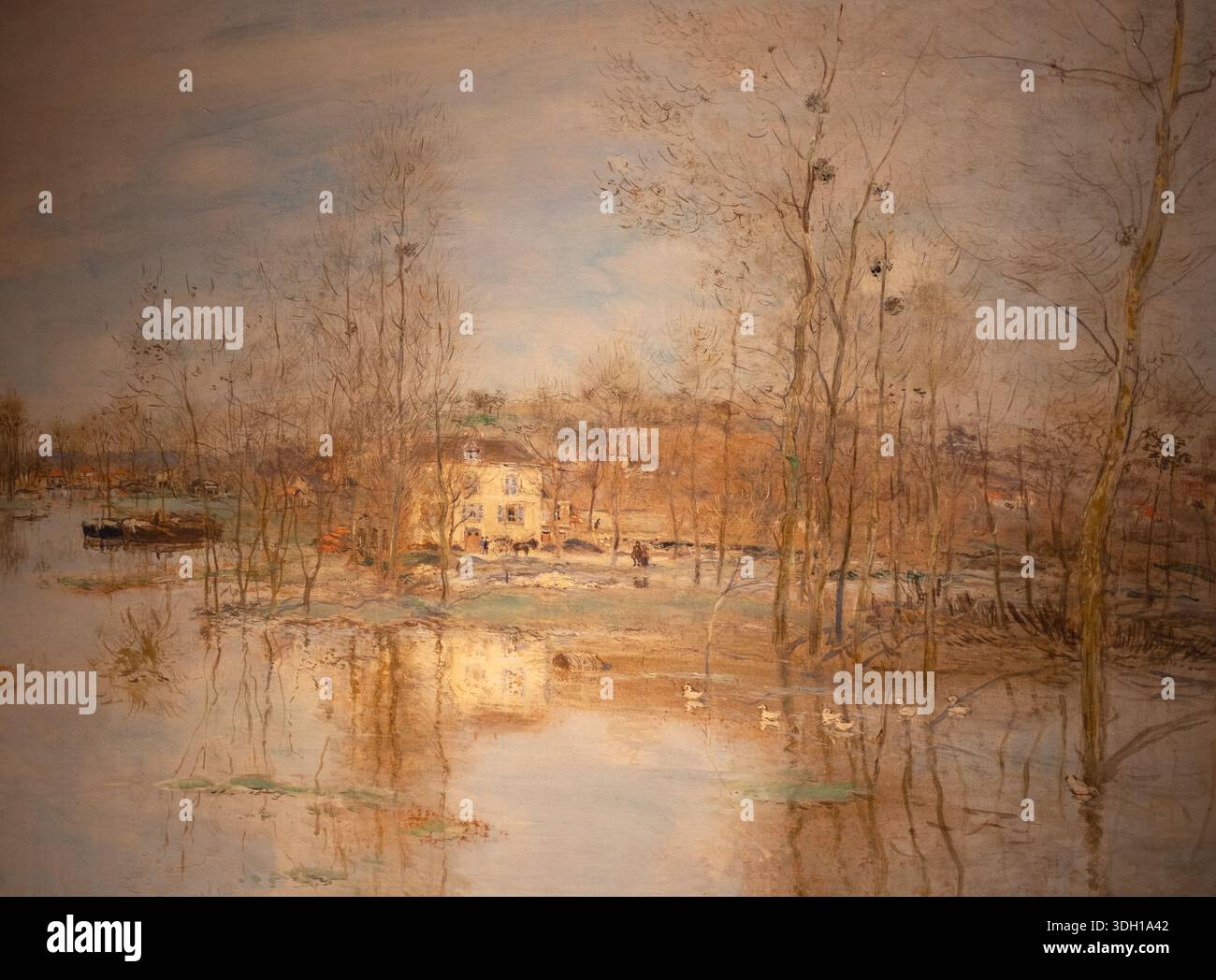 L'Inondation dans la Plaine von Jean Francois Raffaelli Stockfoto