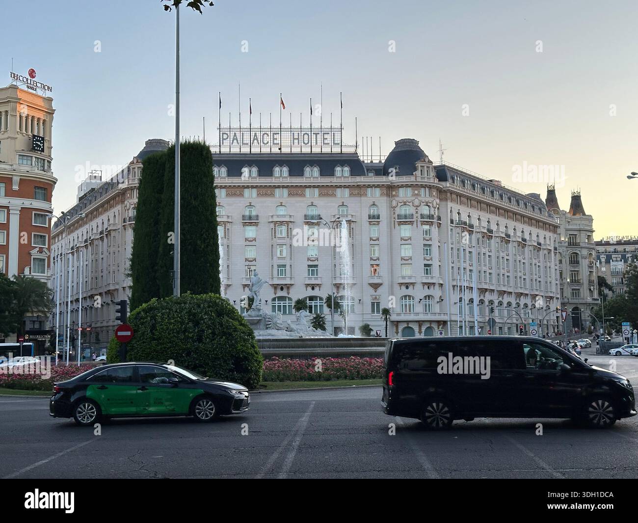 Madrider Platz - Smartphone-aufgenommenes Stockfoto