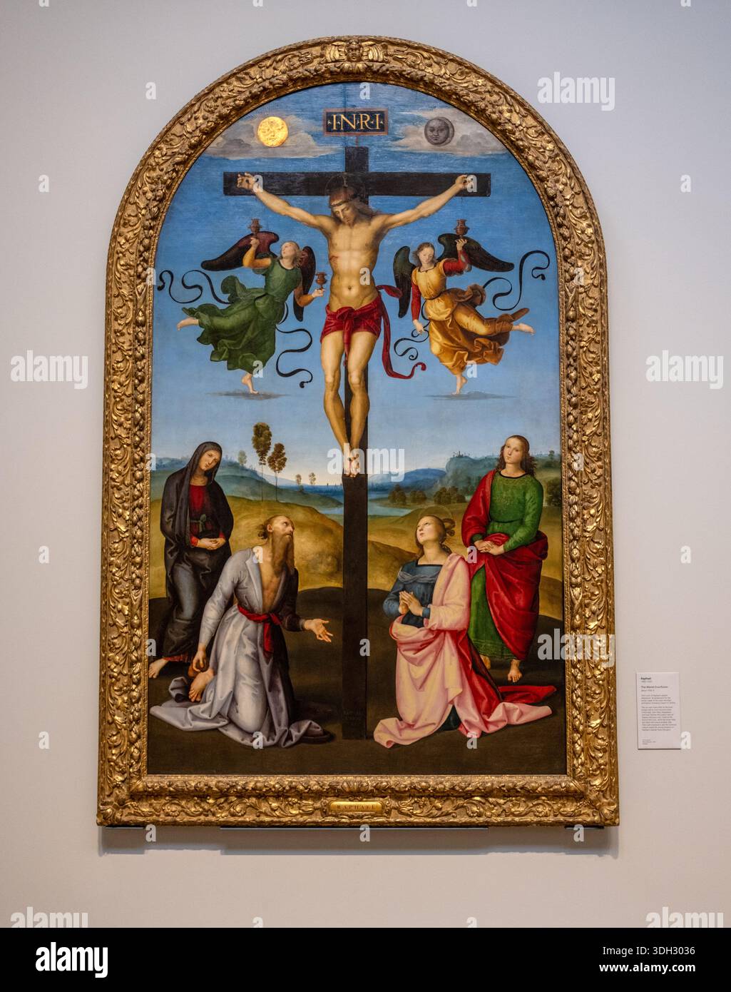 Die Mond Kreuzigung - ein Kunstgemälde von Raffael - Renaissance-Kunstwerk Stockfoto