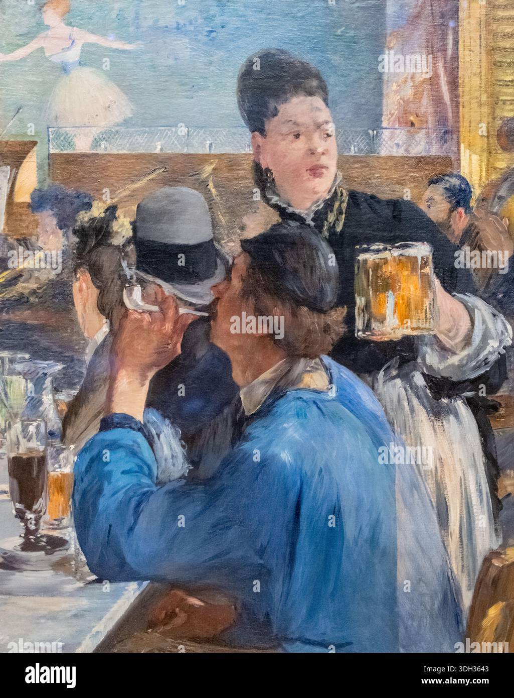 Corner of a Cafe Concert; Gemälde von Edouard Manet in der National Gallery in London Stockfoto