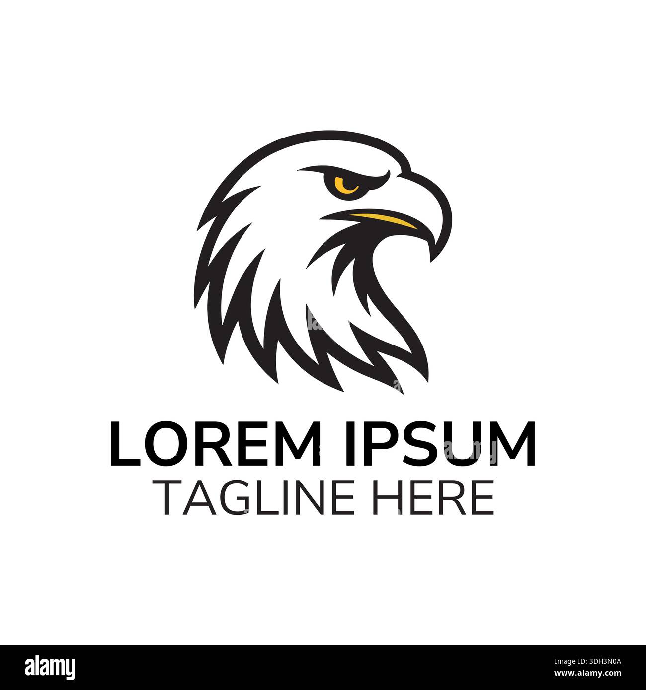 Eagle Maskottchen Vektor-Logo-Symbol-Design, Bold Eagle Maskottchen-Logo Stock Vektor