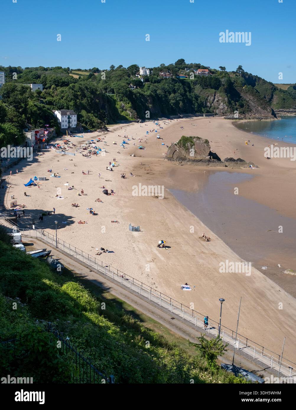 North Beach in Tenby Pembrokeshire West Wales Stockfoto