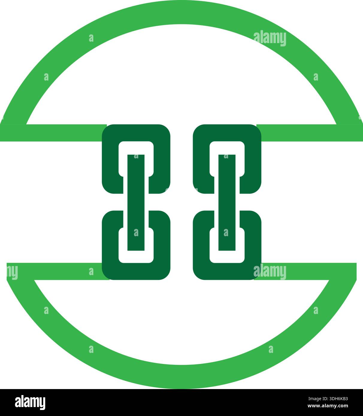 Link Logo oder Monogram Collection Letter Interlock Stil für Marken, Fußball usw. Stock Vektor