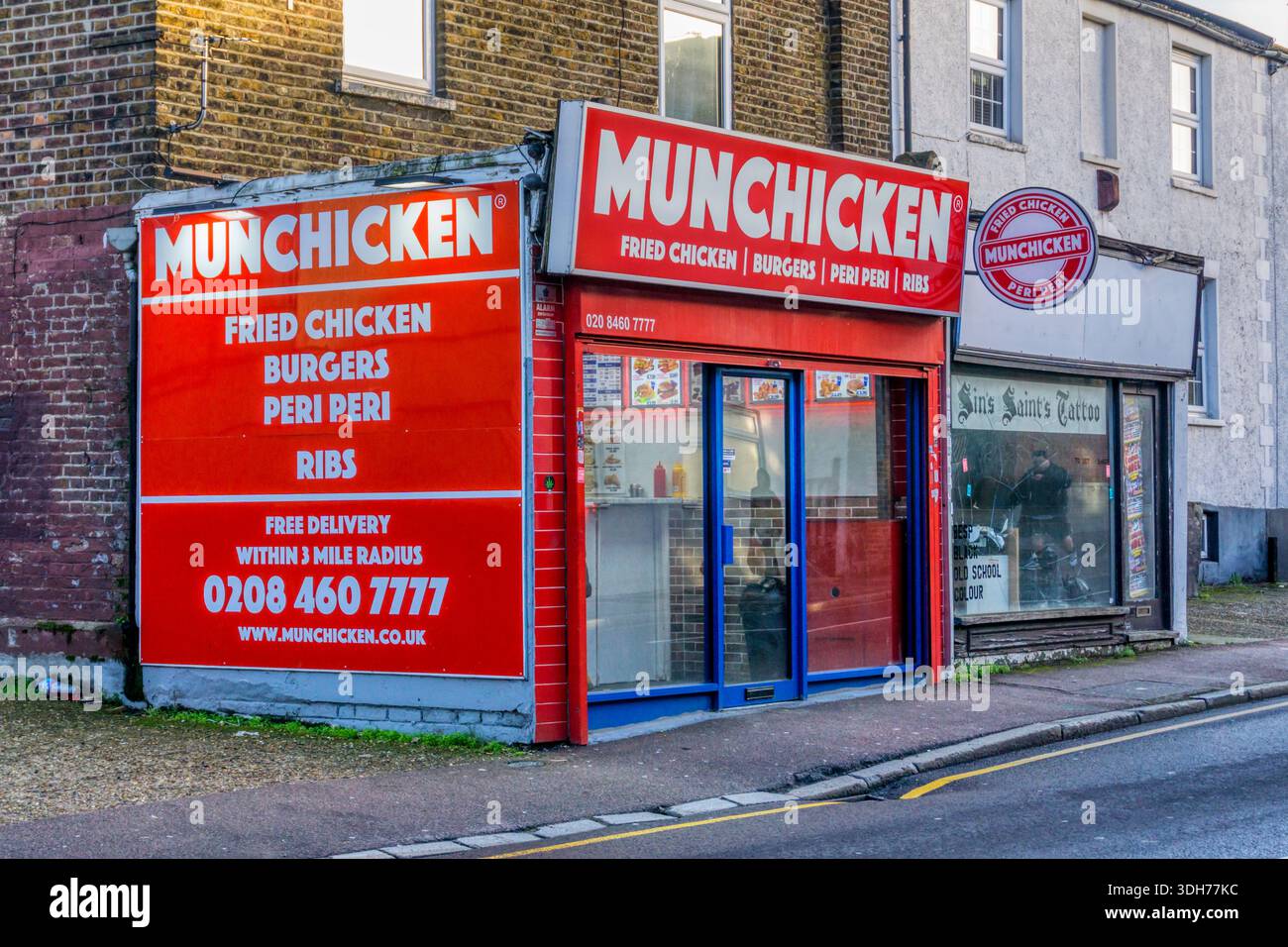 Restaurant mit gebratenem Huhn in Bromley, South London. Stockfoto