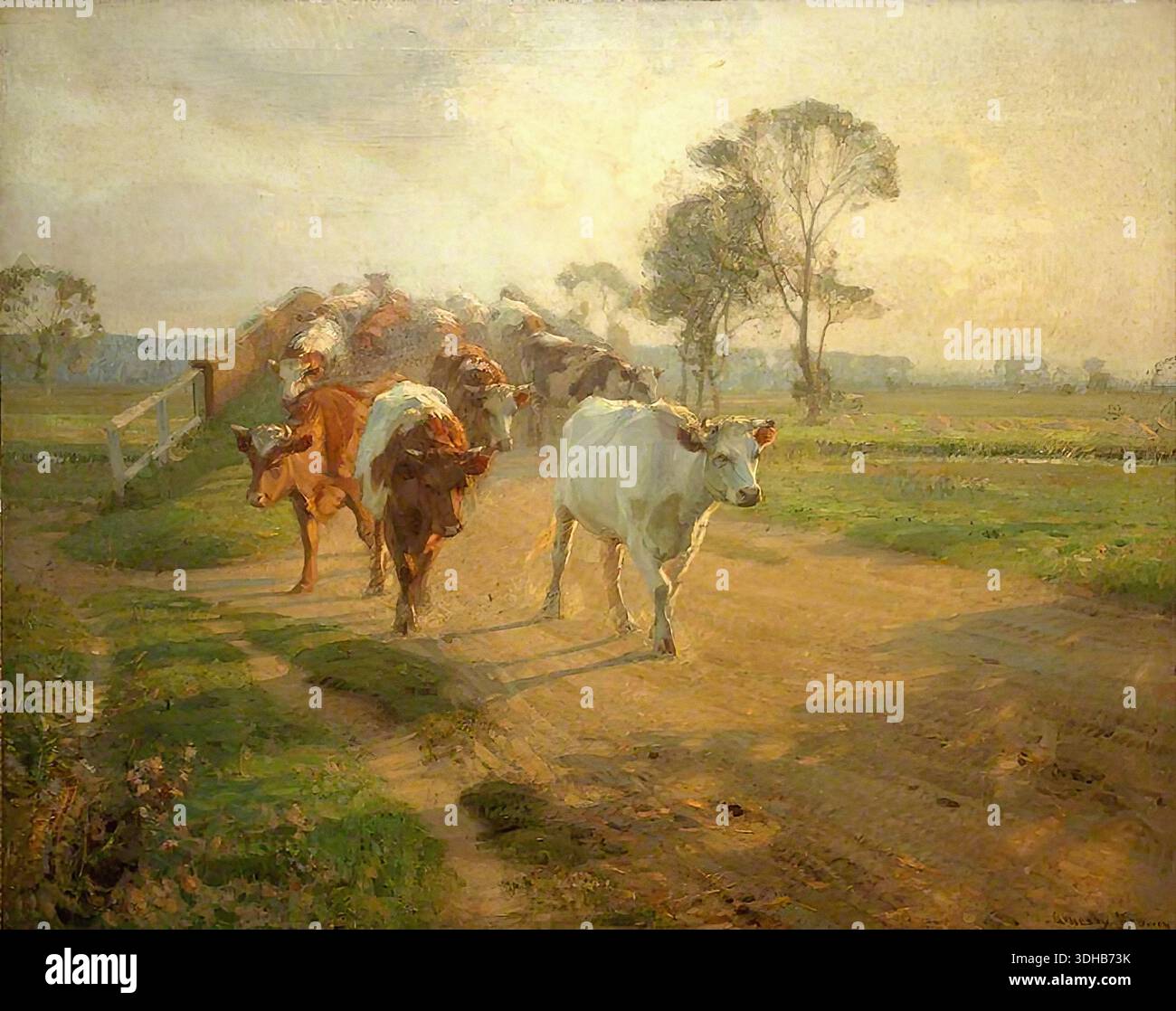 Brown, Sir John Arnesby - Die Brücke Stockfoto