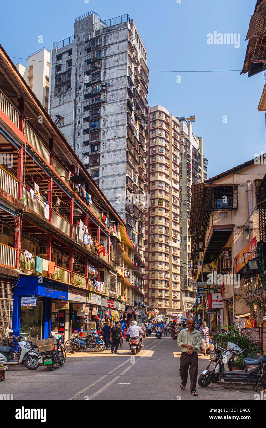 Indien, Maharashtra State, Mumbai, Girgaon District Stockfoto