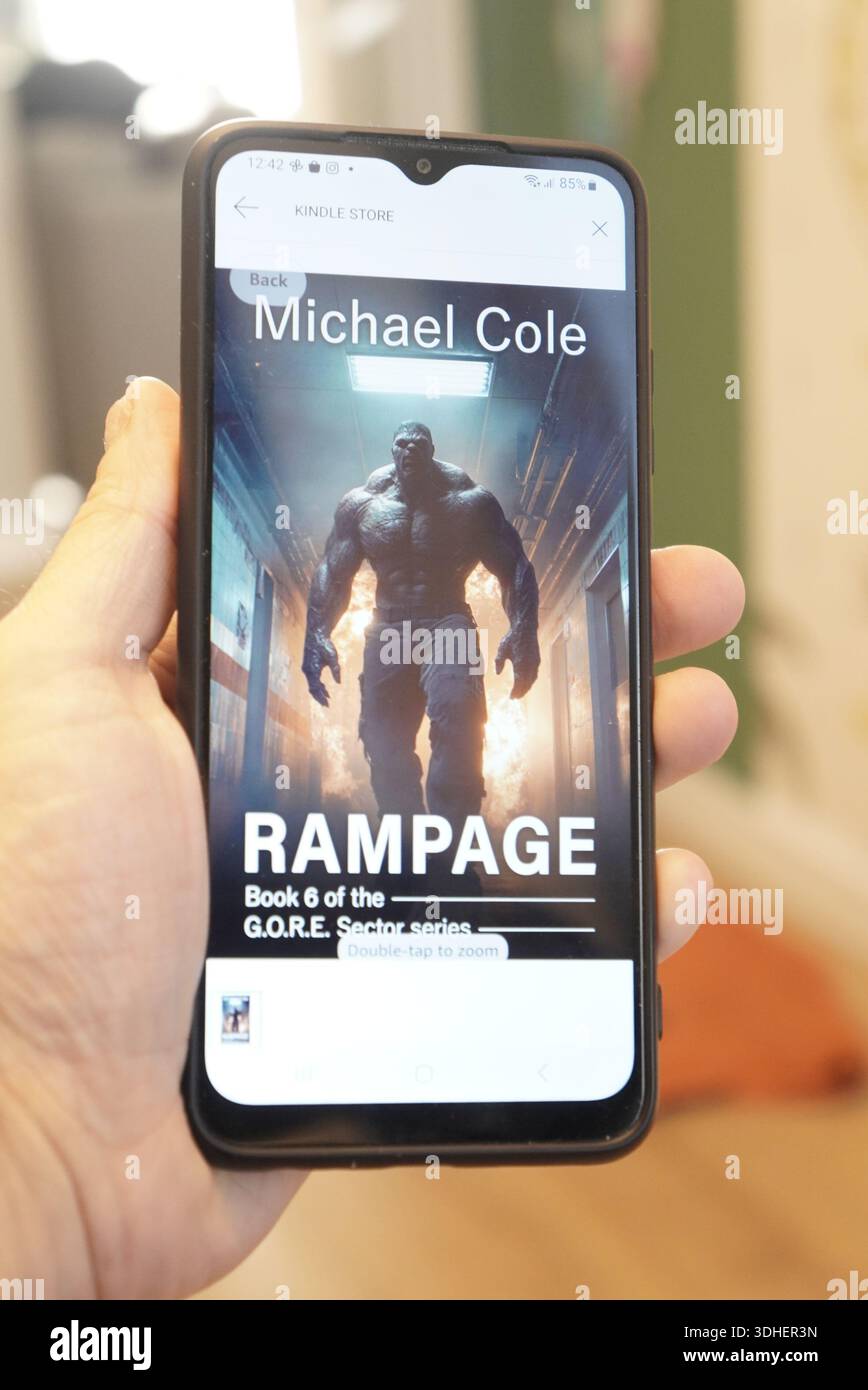Michael Coles Rampage: Buch 6 der G.O.R.E. Sector Series auf Kindle Stockfoto