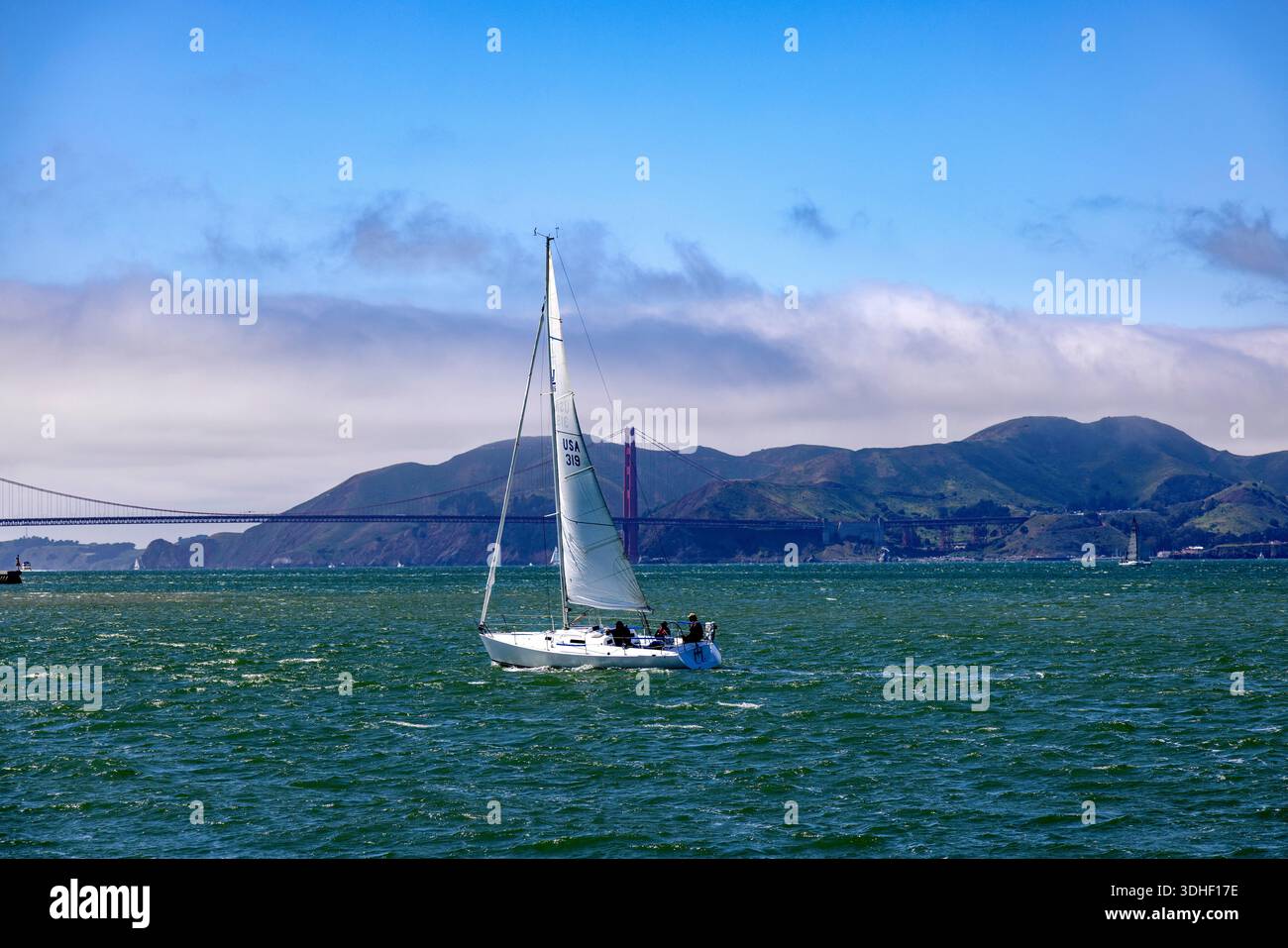 Segeln in San Francisco Stockfoto