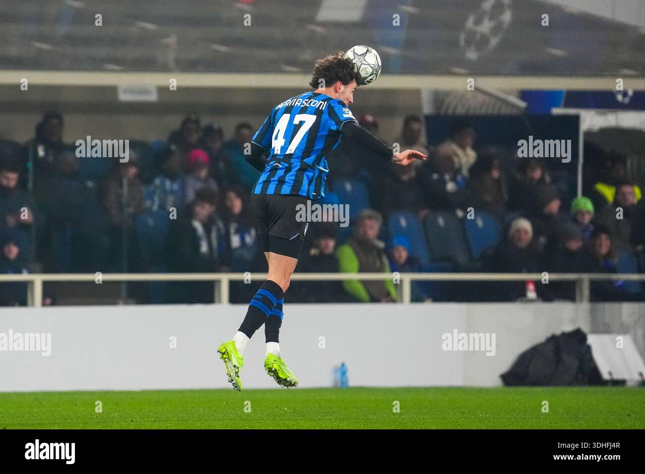 Bergamo, Italie. Januar 2026. Lorenzo Bernasconi während der UEFA Champions League, League-Phase, MD7-Fußballspiel zwischen Atalanta BC und Athletic Club am 21. Januar 2026 im Gewiss Stadium in Bergamo, Italien - Foto Alessio Morgese/DPPI Credit: DPPI Media/Alamy Live News Stockfoto
