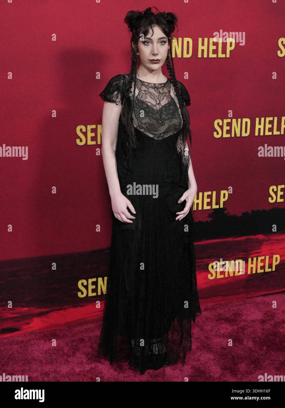Los Angeles, USA. Januar 2026. Emma Raimi kommt am Mittwoch, den 21. Januar 2026, zur SENDE HELP World Premiere der 20th Century Studios im TCL Chinese Theatre in Hollywood, KALIFORNIEN. (Foto: Sthanlee B. Mirador/SIPA USA) Credit: SIPA USA/Alamy Live News Stockfoto