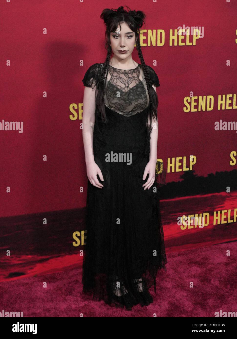 Los Angeles, USA. Januar 2026. Emma Raimi kommt am Mittwoch, den 21. Januar 2026, zur SENDE HELP World Premiere der 20th Century Studios im TCL Chinese Theatre in Hollywood, KALIFORNIEN. (Foto: Sthanlee B. Mirador/SIPA USA) Credit: SIPA USA/Alamy Live News Stockfoto
