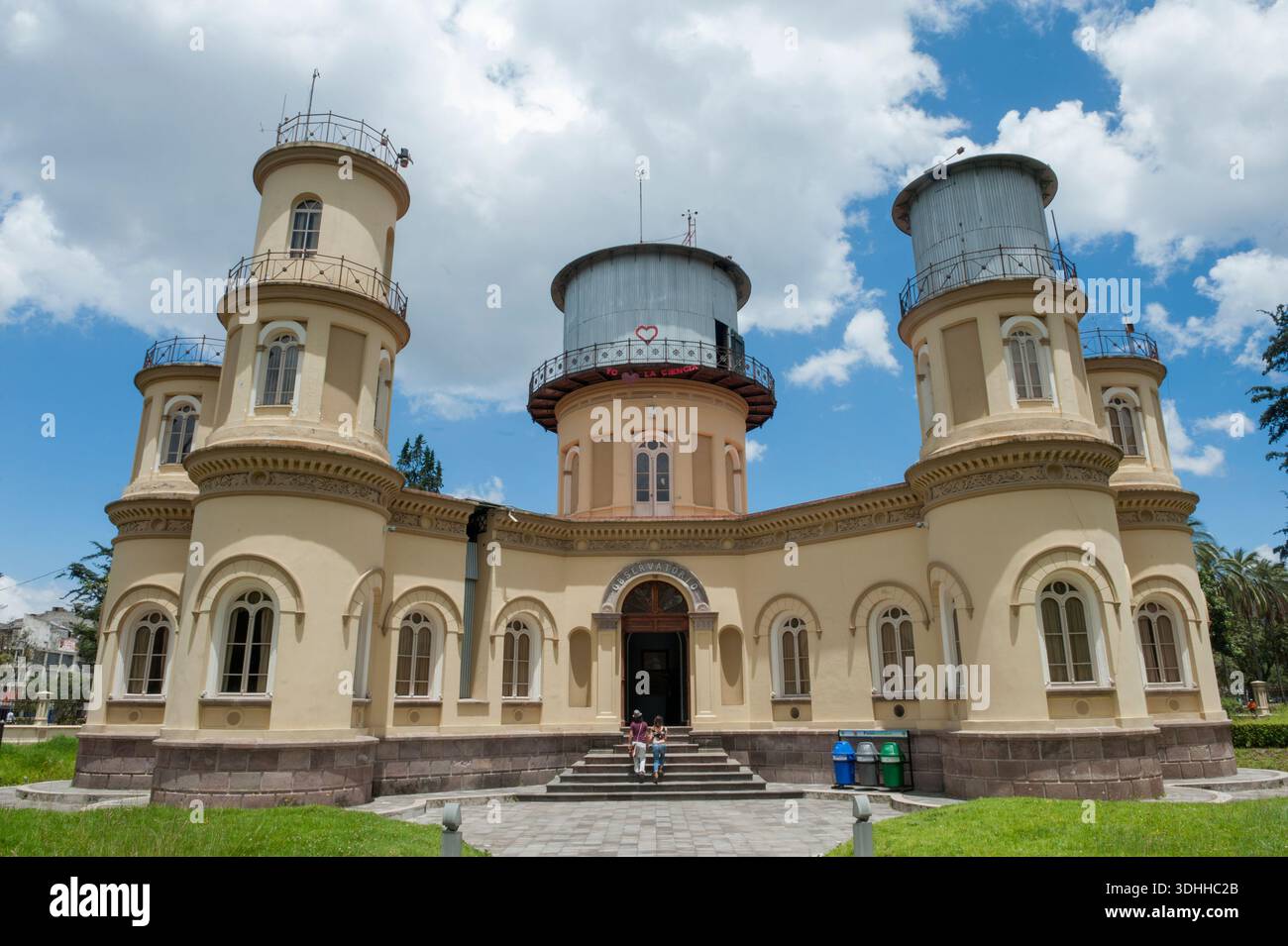 Quito Ecuador schrulligen Observatory (Observatorio) im Parque La Alameda Stockfoto