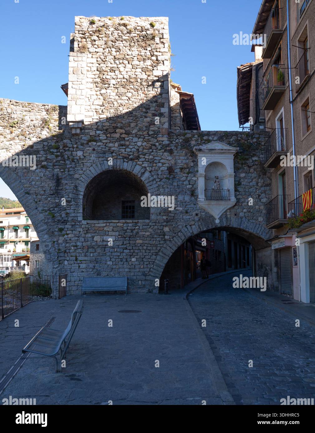 Das Ganze Camprodon Village Stockfoto