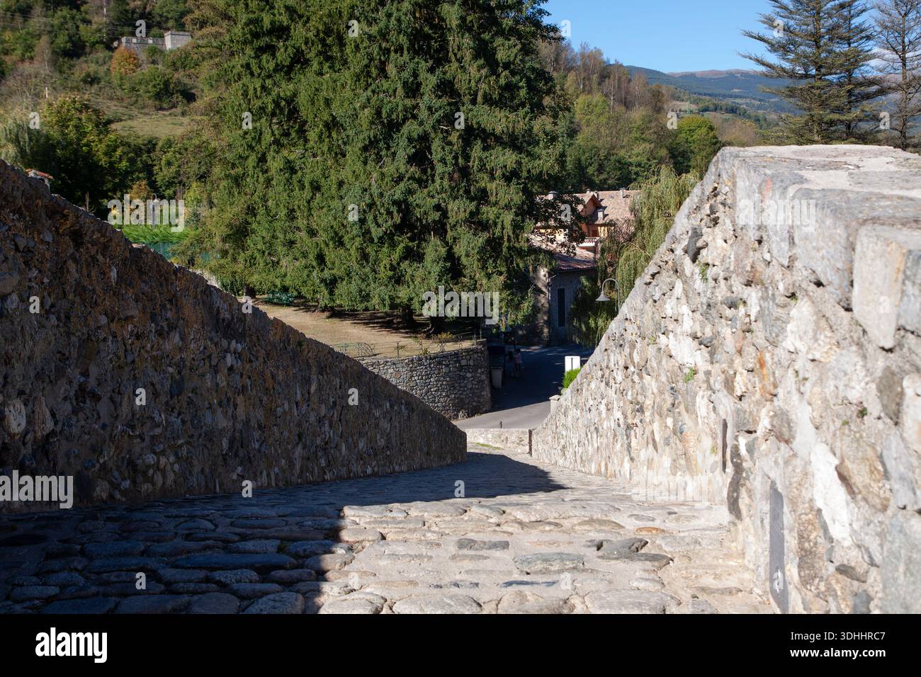 Das Ganze Camprodon Village Stockfoto
