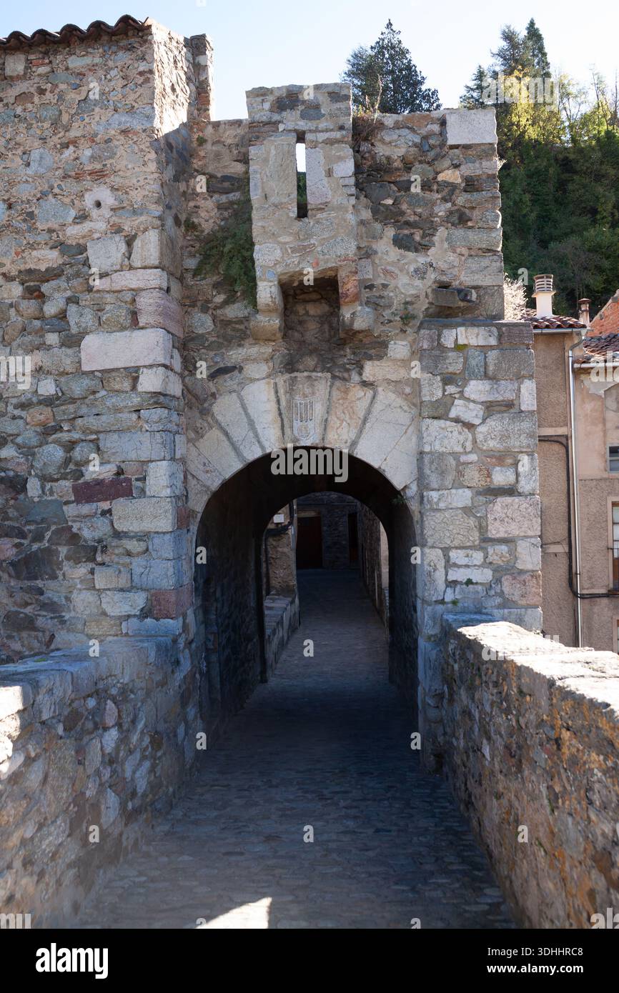 Das Ganze Camprodon Village Stockfoto