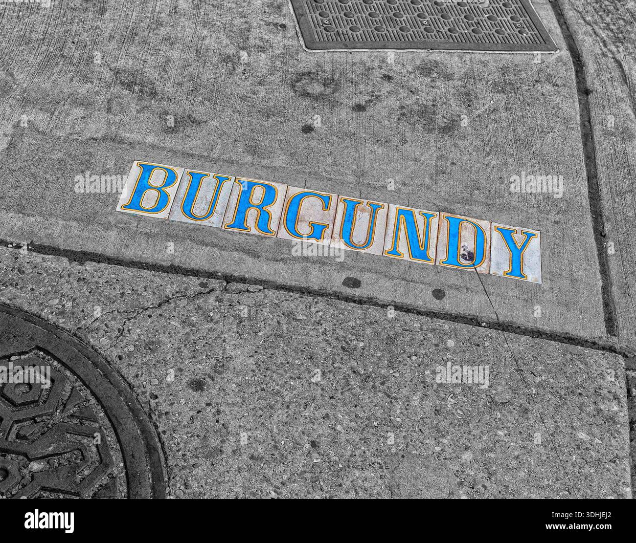 New Orleans Burgundy Street Stockfoto