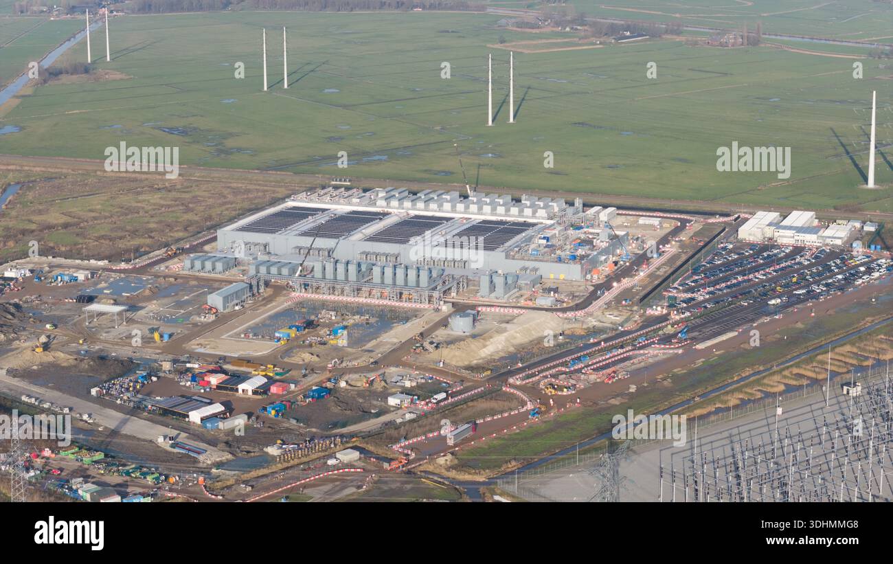 Groningen, Provinz Groningen, Niederlande, 19. Januar, 2026: Bau des Google Data Center Westpoort Stockfoto
