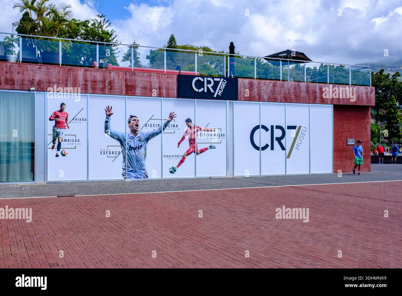 Fußballspieler Cristiano Ronaldo, Außenansicht des CR7 Museu, CR7 Museum, Funchal, Madeira, Portugal Stockfoto