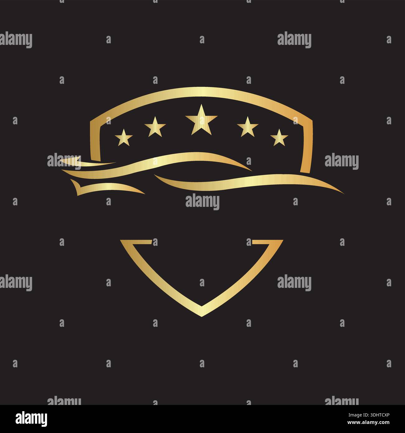 Luxus Auto Emblem Illustration Vektor Design Schild Logo Design Stock Vektor