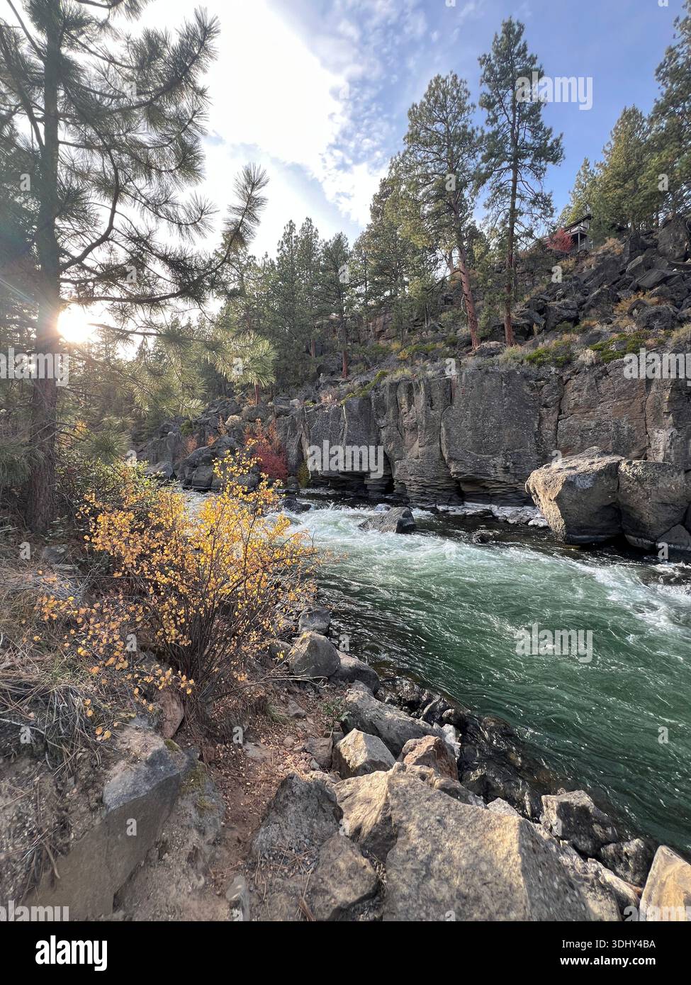 Deschutes River Canyon - Smartphone-aufgenommenes Stockfoto