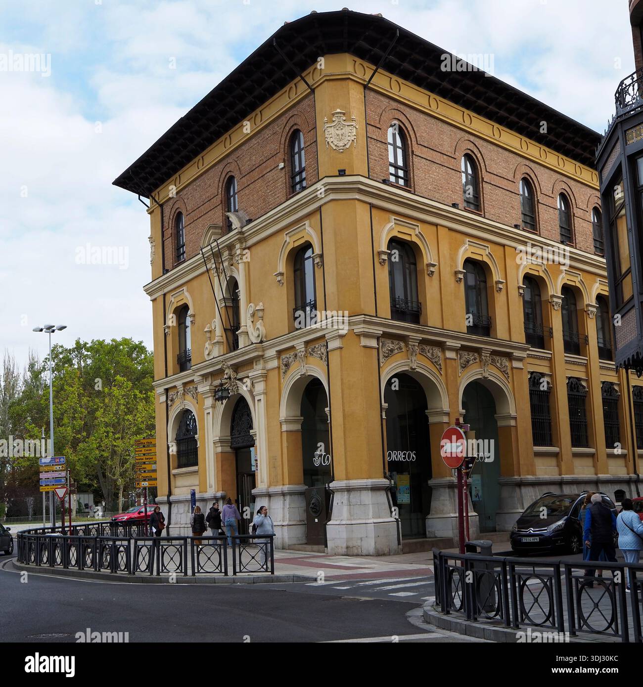 Postgebäude, Palencia, Kastilien und León, Spanien, Europa Stockfoto