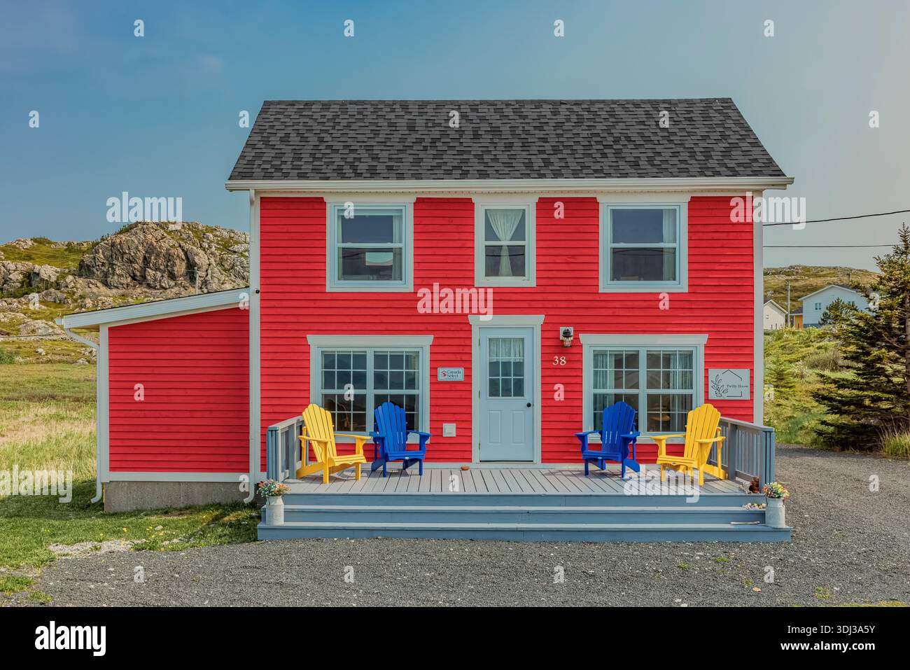 Ferienhaus in Twillingate, Neufundland, Kanada [keine Veröffentlichung; nur redaktionelle Lizenzierung] Stockfoto