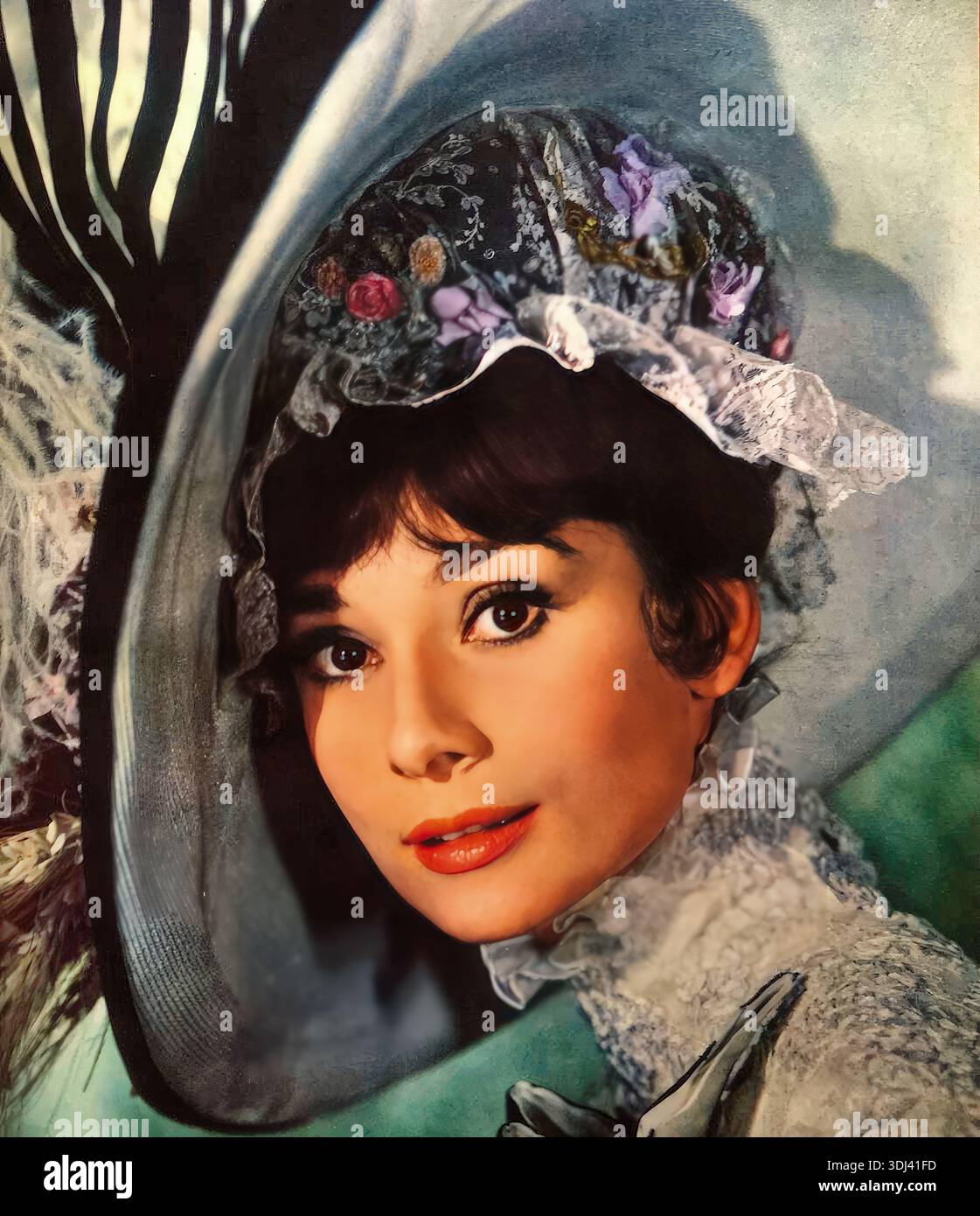 Audrey Hepburn Film- und Modeikone Stockfoto